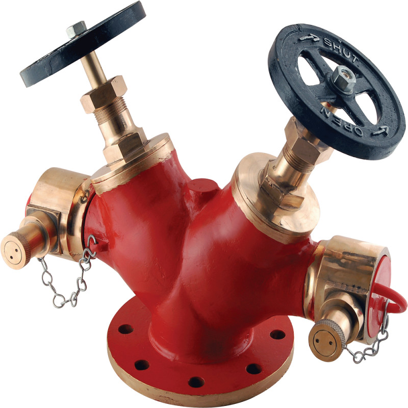 Double Headed Gun Metal Fire Hydrant Valve