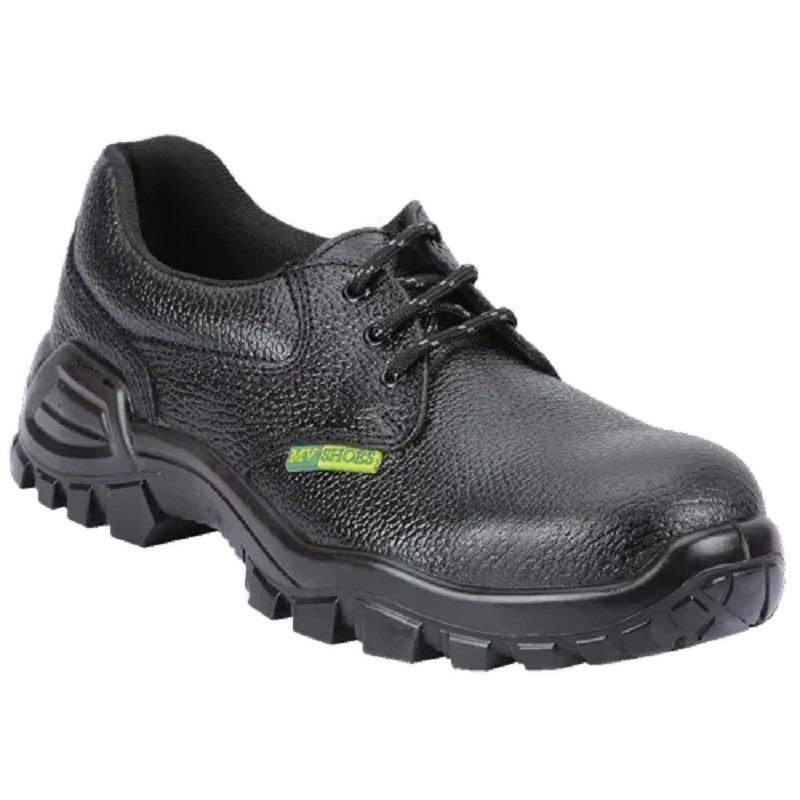 MVS 7 Black Leather Safety Shoe