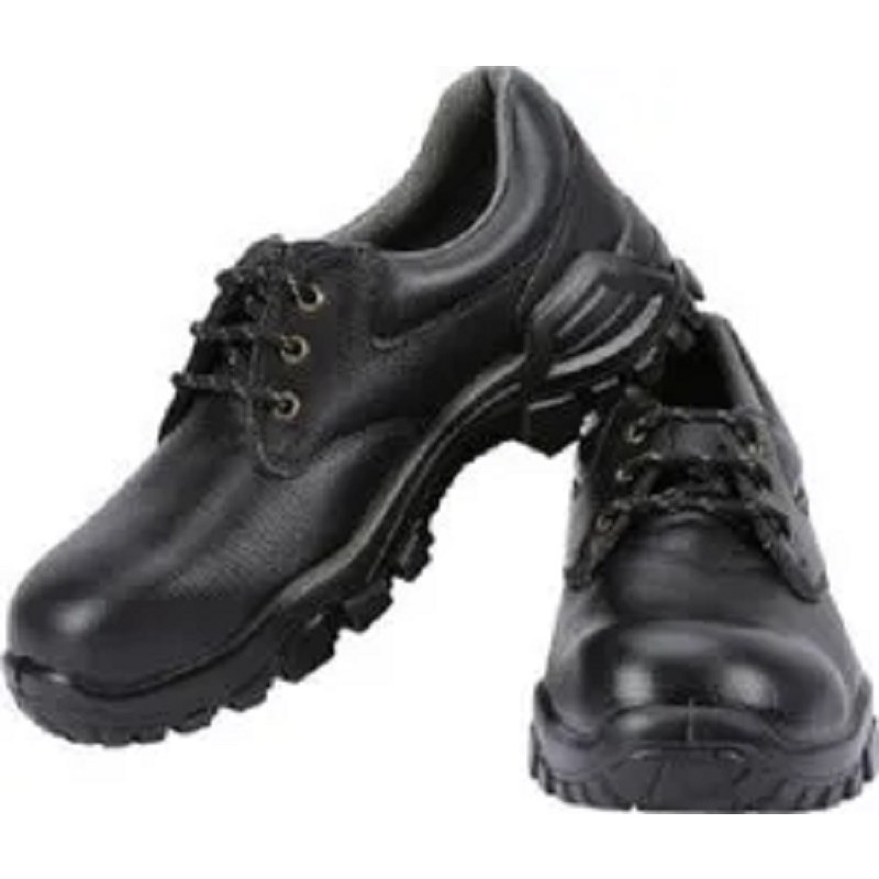 Black Leather Safety Shoes