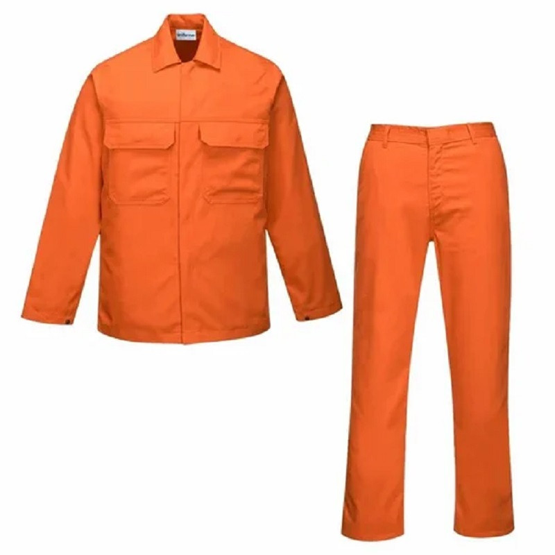 FLAME RETARDANT COTTON 470 JACKET AND TROUSER UNIFORM FOR STEEL INDUSTRY