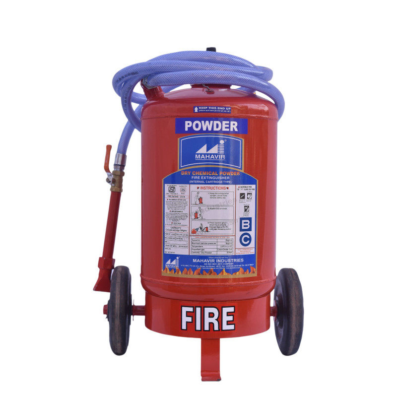 BC DRY CHEMICAL TROLLY TYPE FIRE EXT. CAP.25 KGS-MAHAVIR