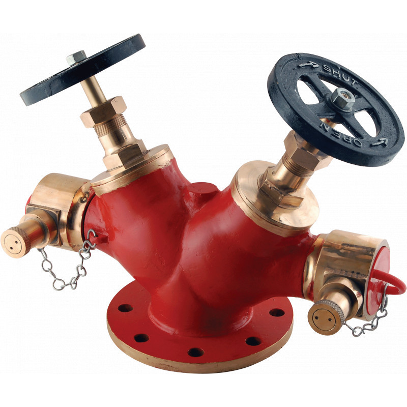 Double Headed Gun Metal Fire Hydrant Valve