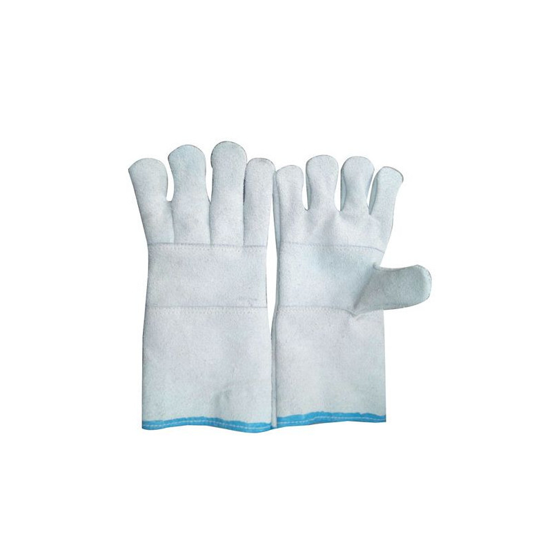 LEATHER  HAND GLOVES WHITE 14”