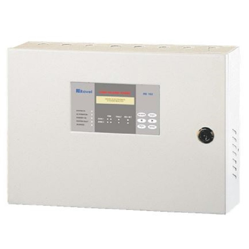 RAVEL RE 102 2 ZONE FIRE ALARM PANEL