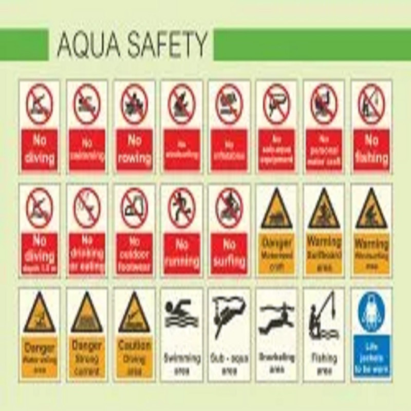 Aqua Safety Signage