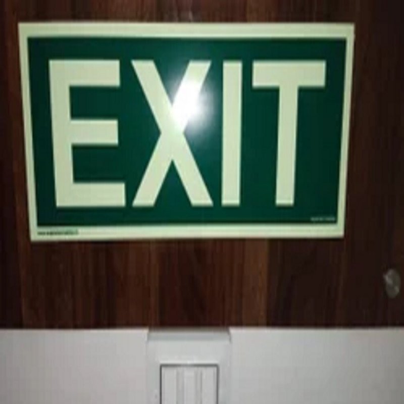 Rectangular Green Exit Signage