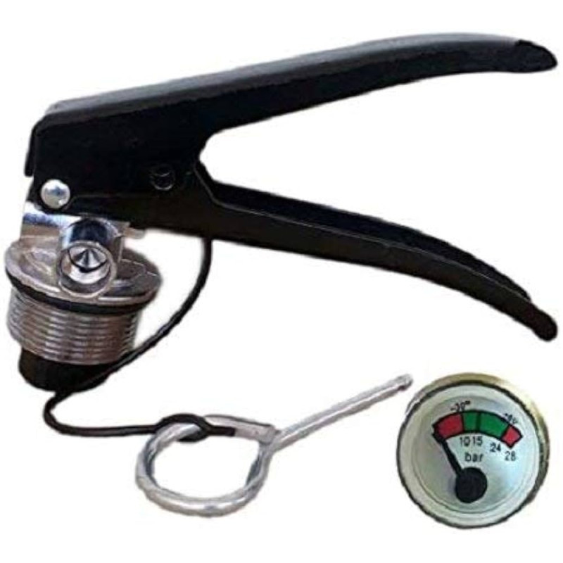Extinguisher Valve with Gauge