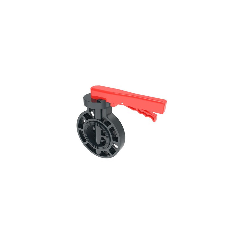Plastic butterfly valves