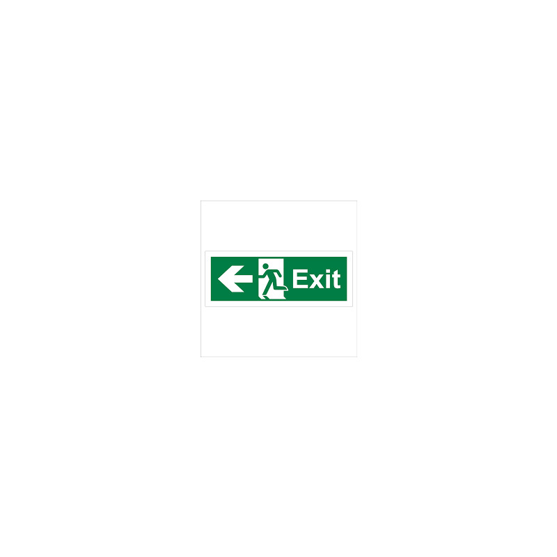 FIRE EXIT LEFT SIDE ARROW