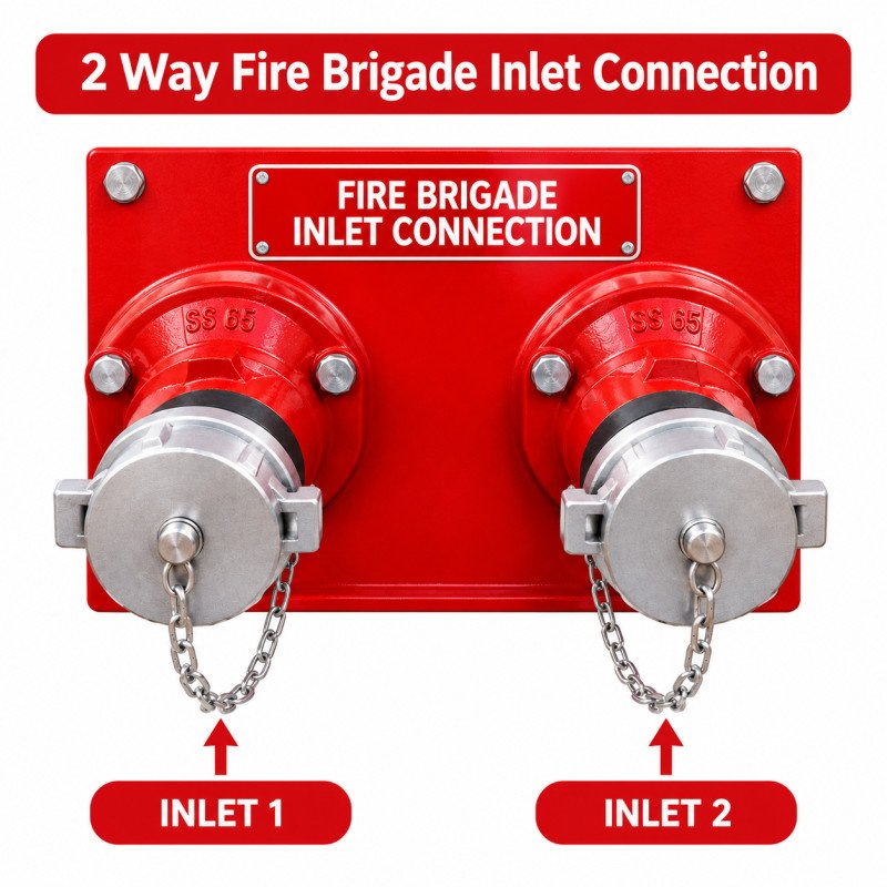 2 Way Fire Brigade Inlet Connection