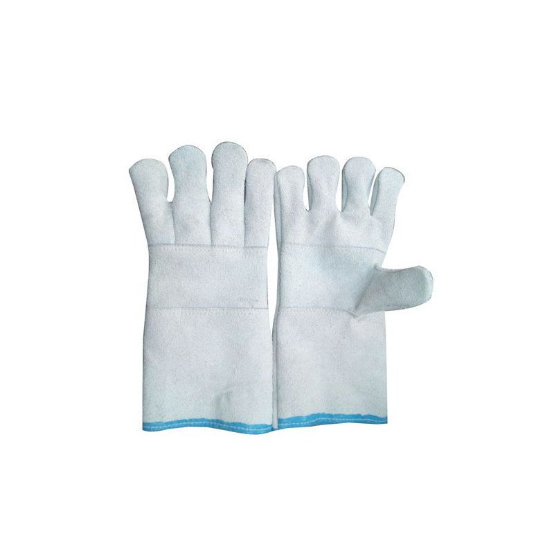 LEATHER  HAND GLOVES WHITE 14”