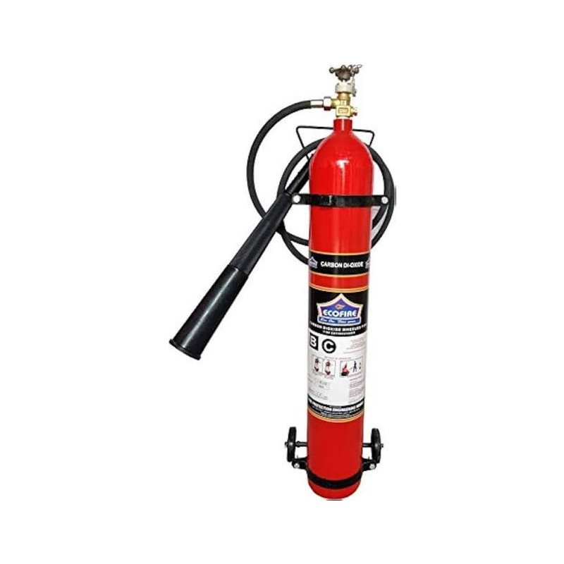 CO2 Type Fire Extinguisher of capacity 6.5 kg confirms to IS 2878, bearing ISI mark.