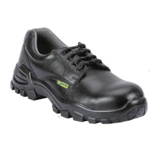 MVS 4 Black Leather Safety Shoes