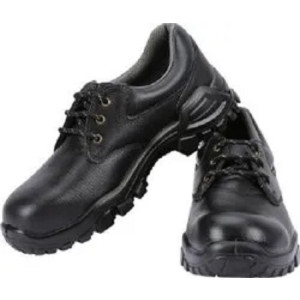 Black Leather Safety Shoes