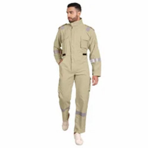 TREATED FR COVERALL - KHAKI
