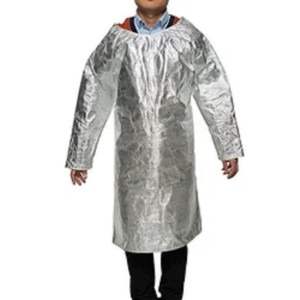 Aluminized Full Sleeves Back Open Apron