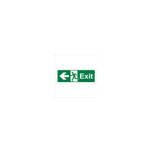 FIRE EXIT LEFT SIDE ARROW