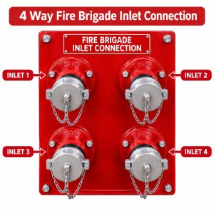 4 Way Fire Brigade Inlet Connection